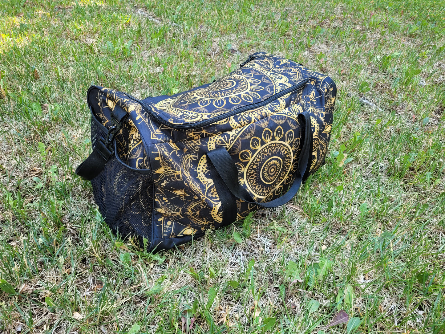 Black and Gold Mandala - Duffel Bag