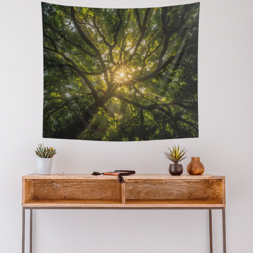 Sunlit Canopy Tapestry