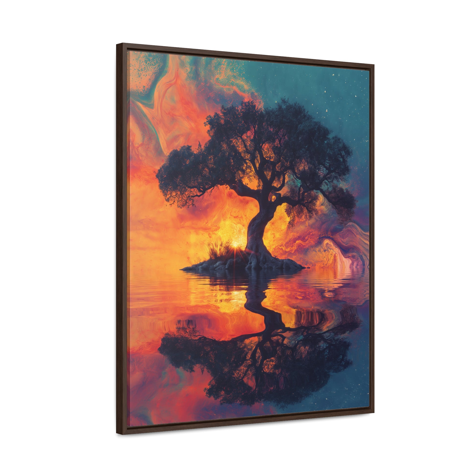 Tree of Dreams - Framed Gallery Canvas Wrap - Erdau Designs