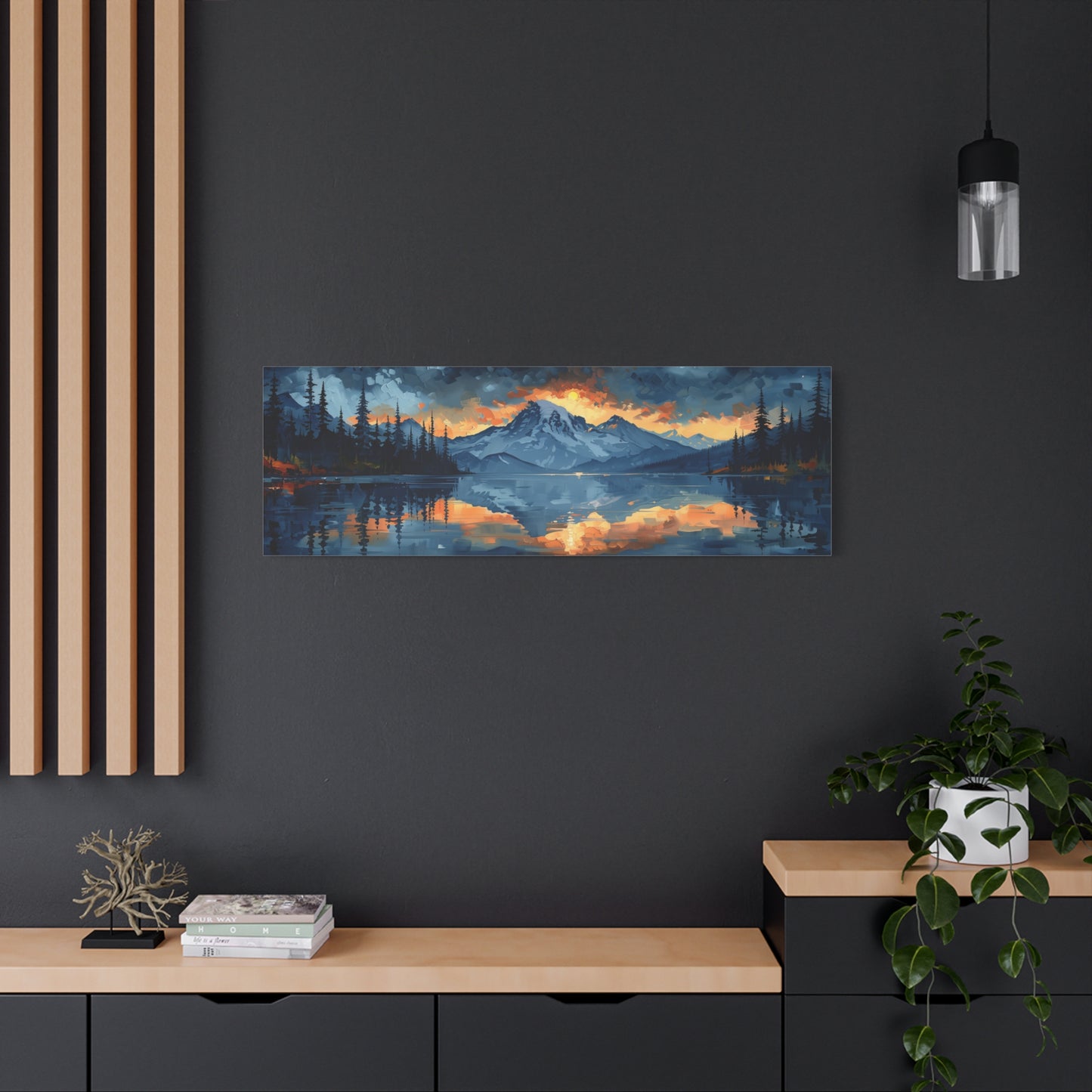 Mountain Rise - Stretched Matte Canvas - Erdau Designs