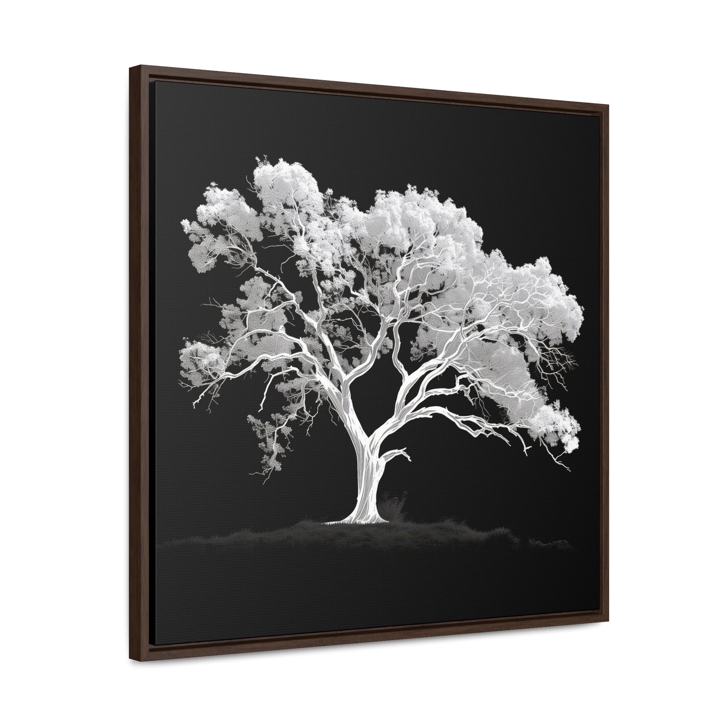 White Oak Tree Framed Gallery Canvas Wrap