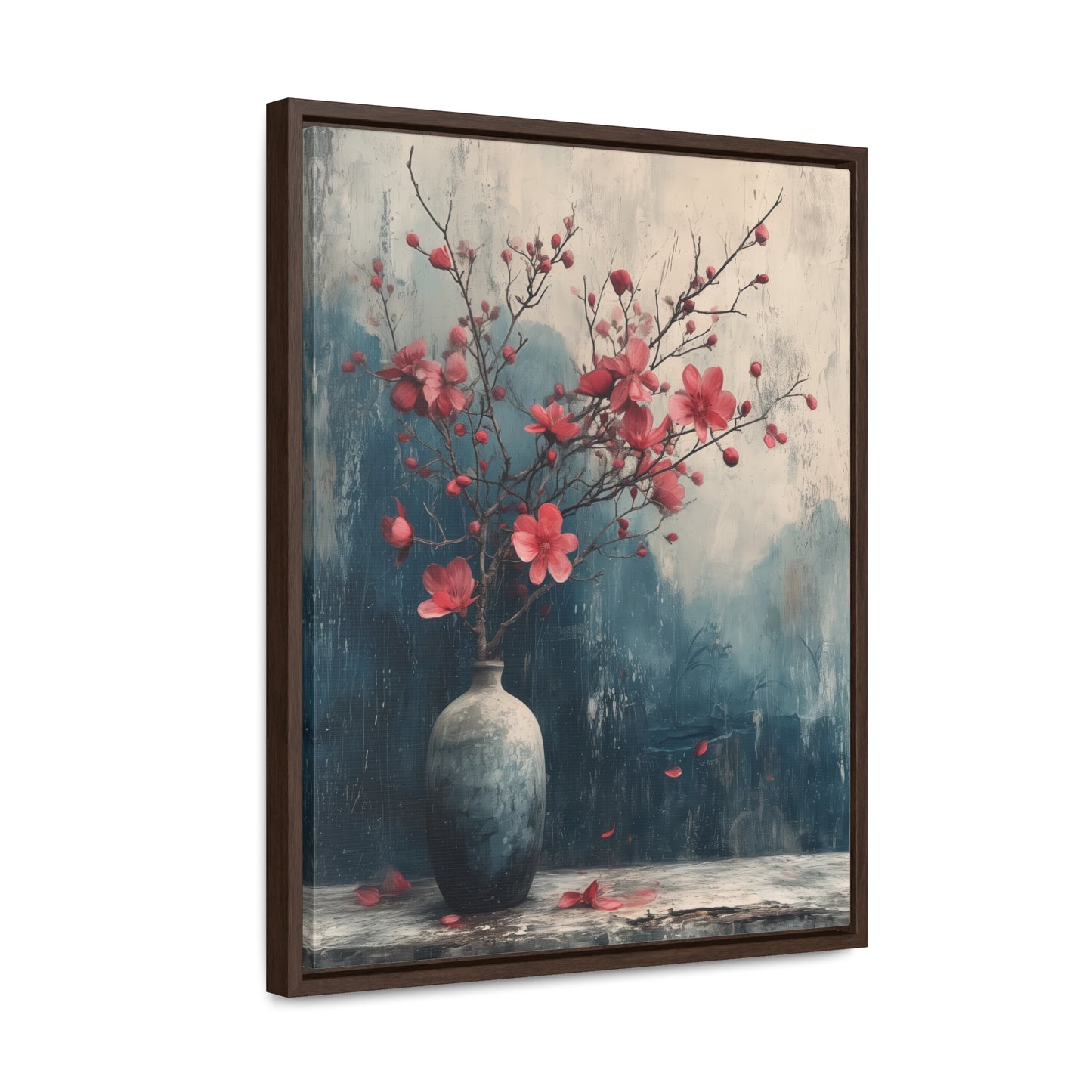 Cherry Grunge - Framed Gallery Canvas Wrap