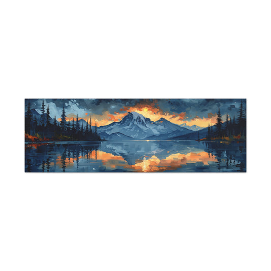 Mountain Rise - Stretched Matte Canvas - Erdau Designs