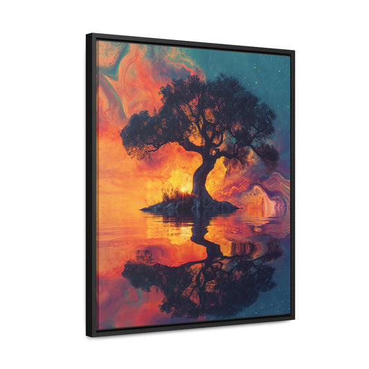 Tree of Dreams - Framed Gallery Canvas Wrap - Erdau Designs