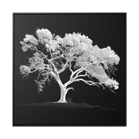 White Oak Tree Framed Gallery Canvas Wrap