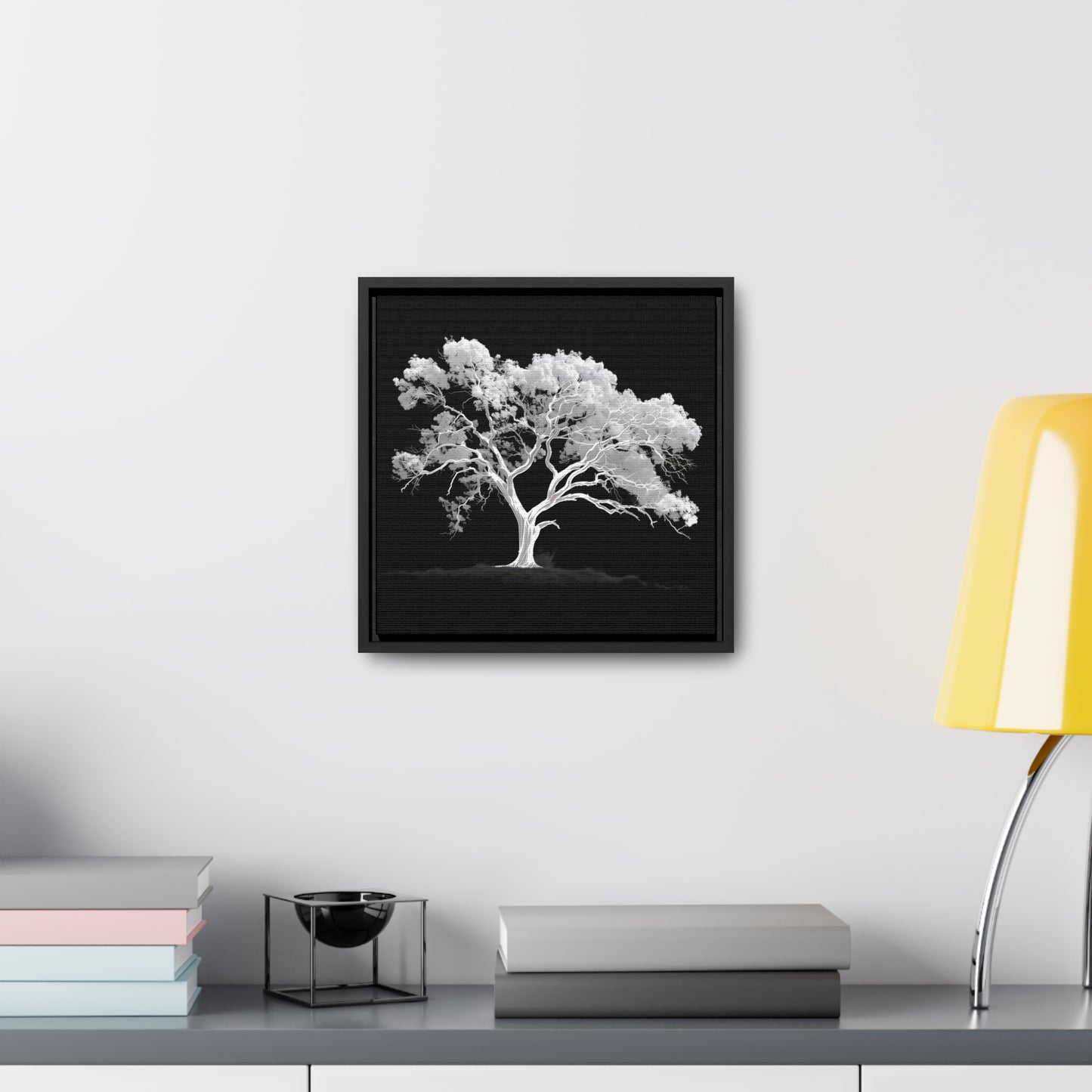 White Oak Tree Framed Gallery Canvas Wrap