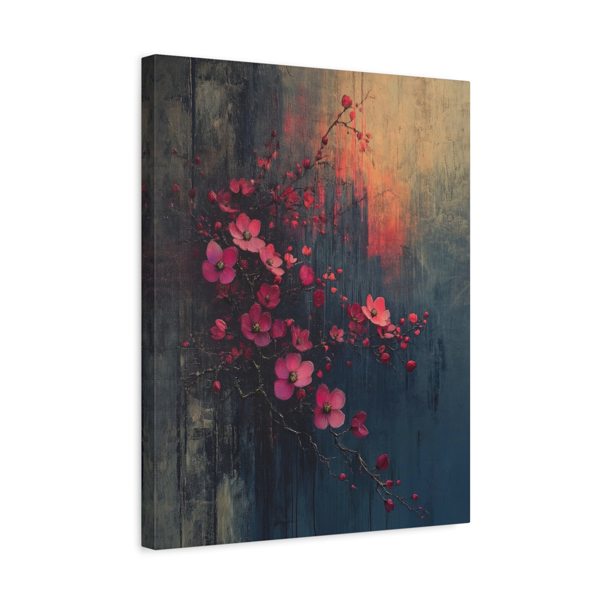 Twilight Bloom Resilience - Stretched Matte Canvas - Erdau Designs