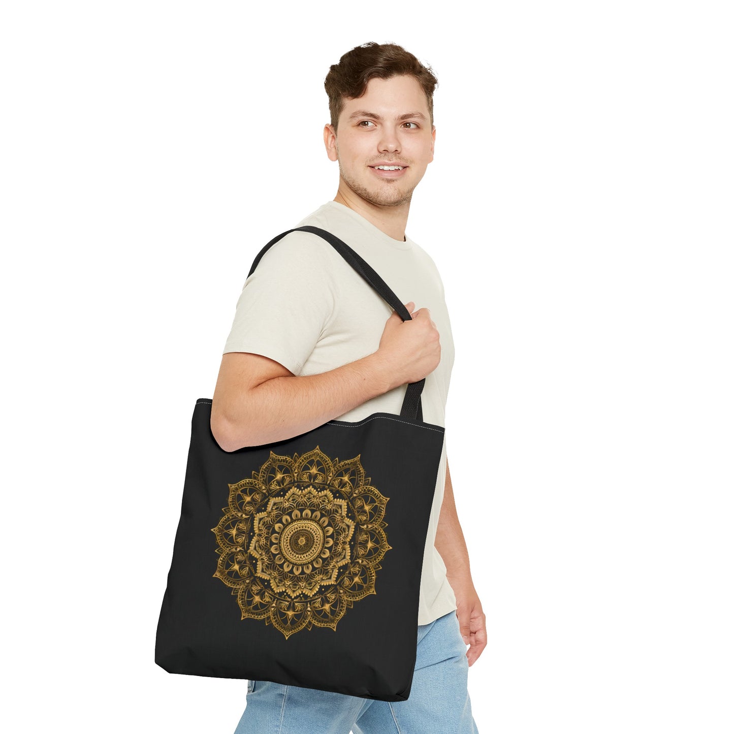 Black and Gold Mandala 2 Tote Bag