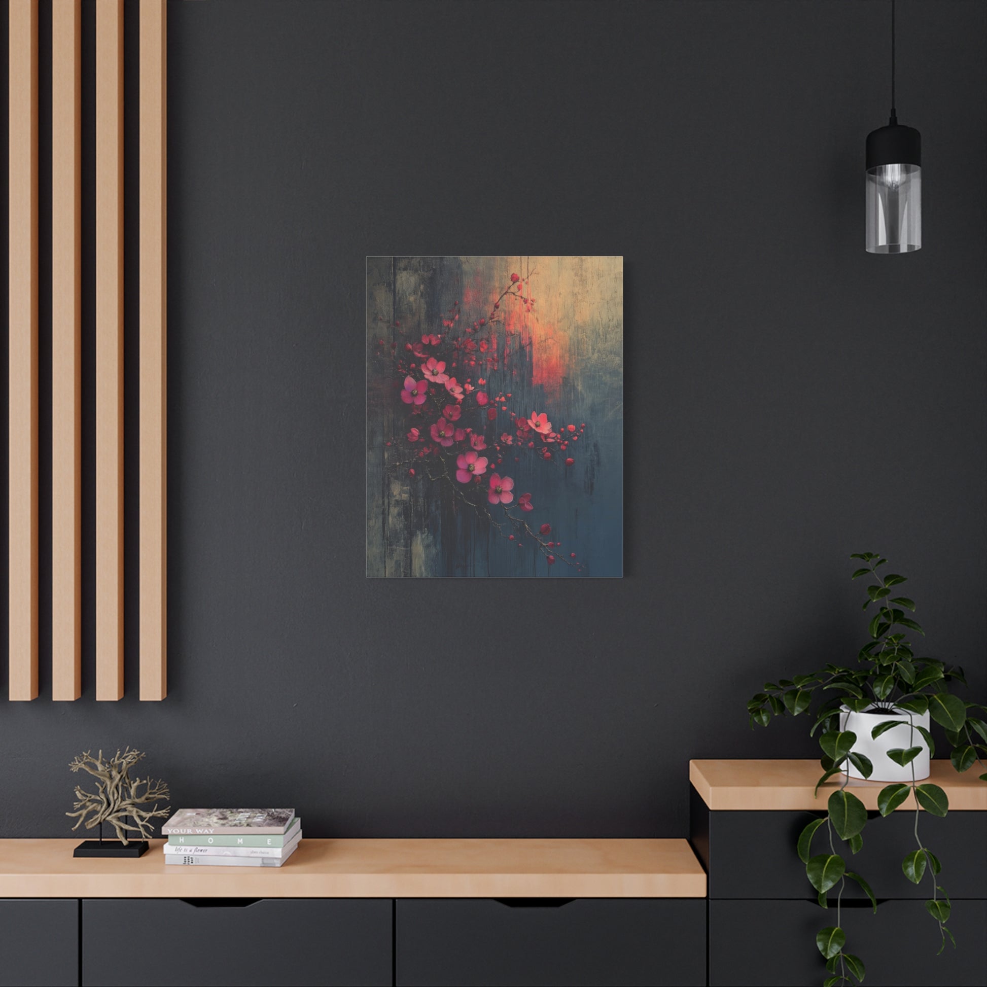 Twilight Bloom Resilience - Stretched Matte Canvas - Erdau Designs