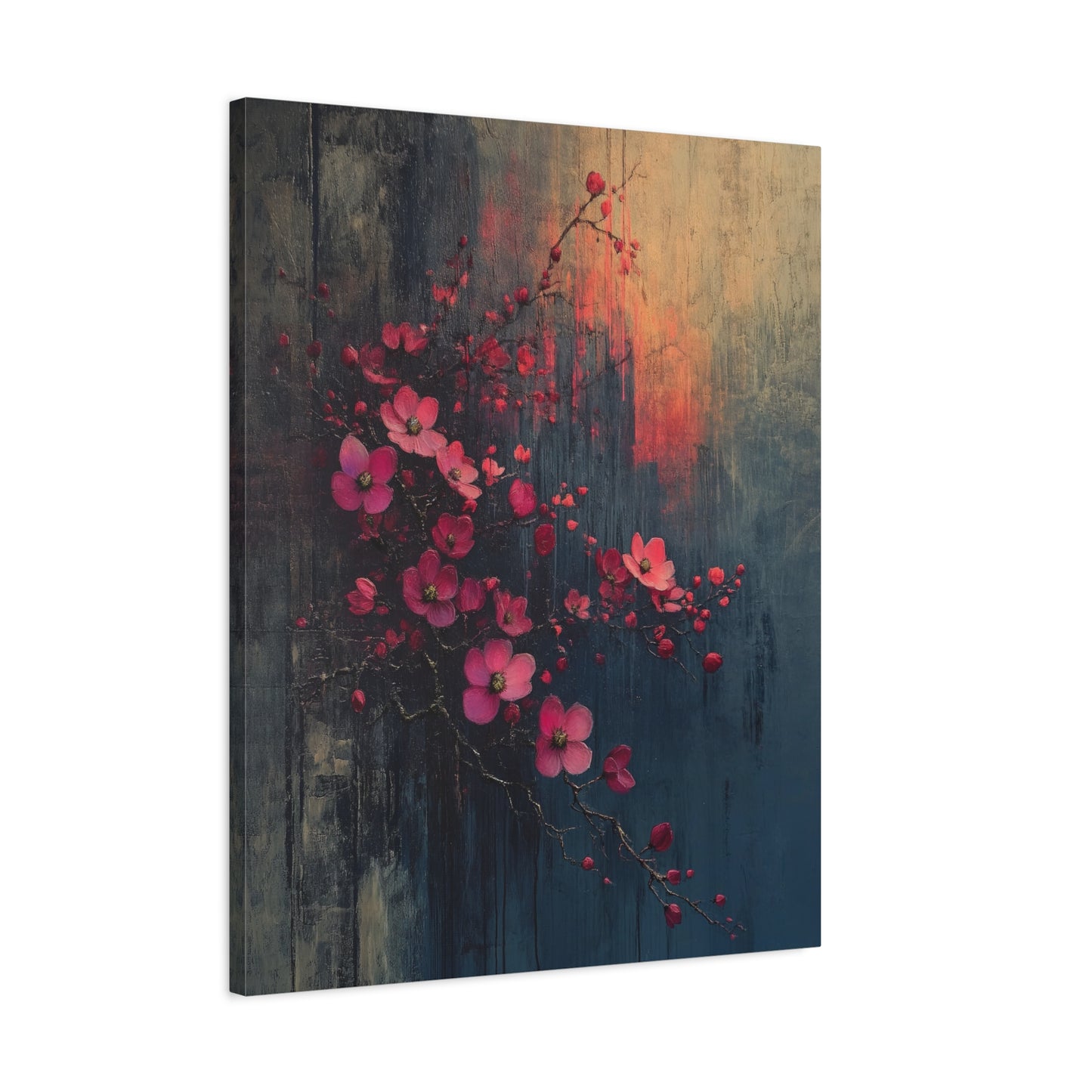 Twilight Bloom Resilience - Stretched Matte Canvas - Erdau Designs