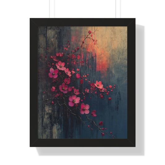 Twilight Bloom Resilience - Framed Poster