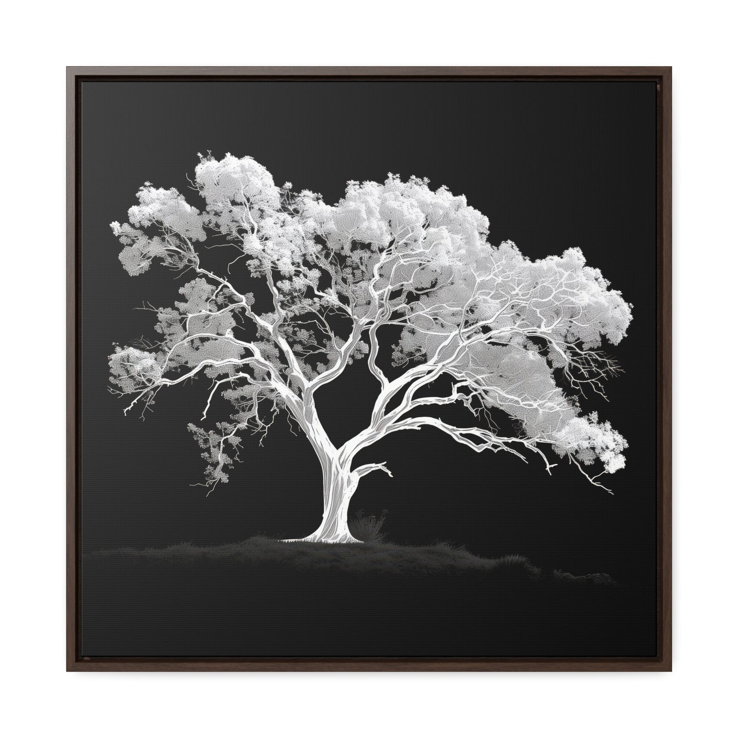 White Oak Tree Framed Gallery Canvas Wrap