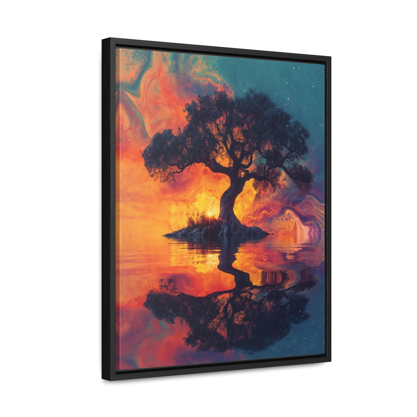 Tree of Dreams - Framed Gallery Canvas Wrap - Erdau Designs