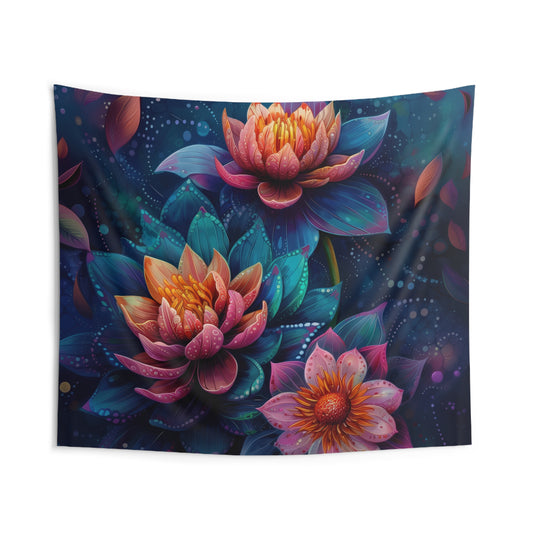 Radiance Lotus Wall Tapestry