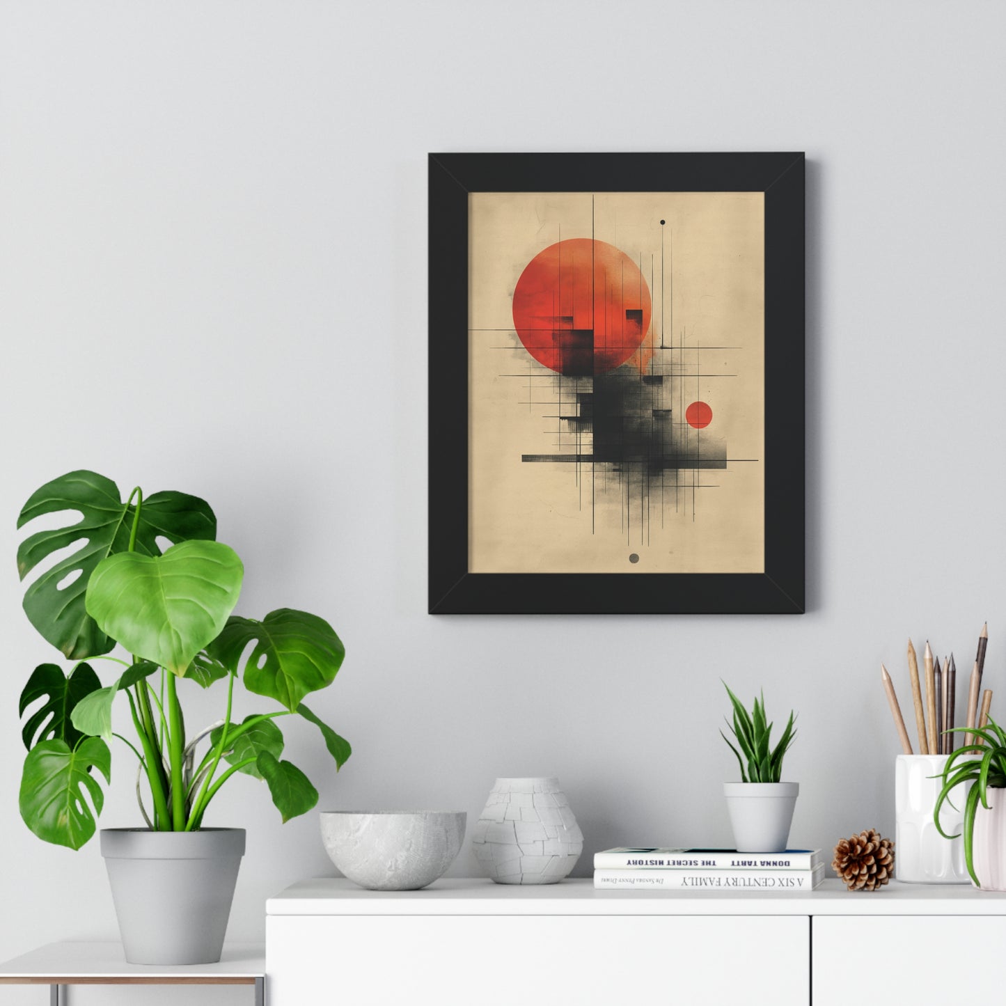 Scarlet Dusk - Framed Poster