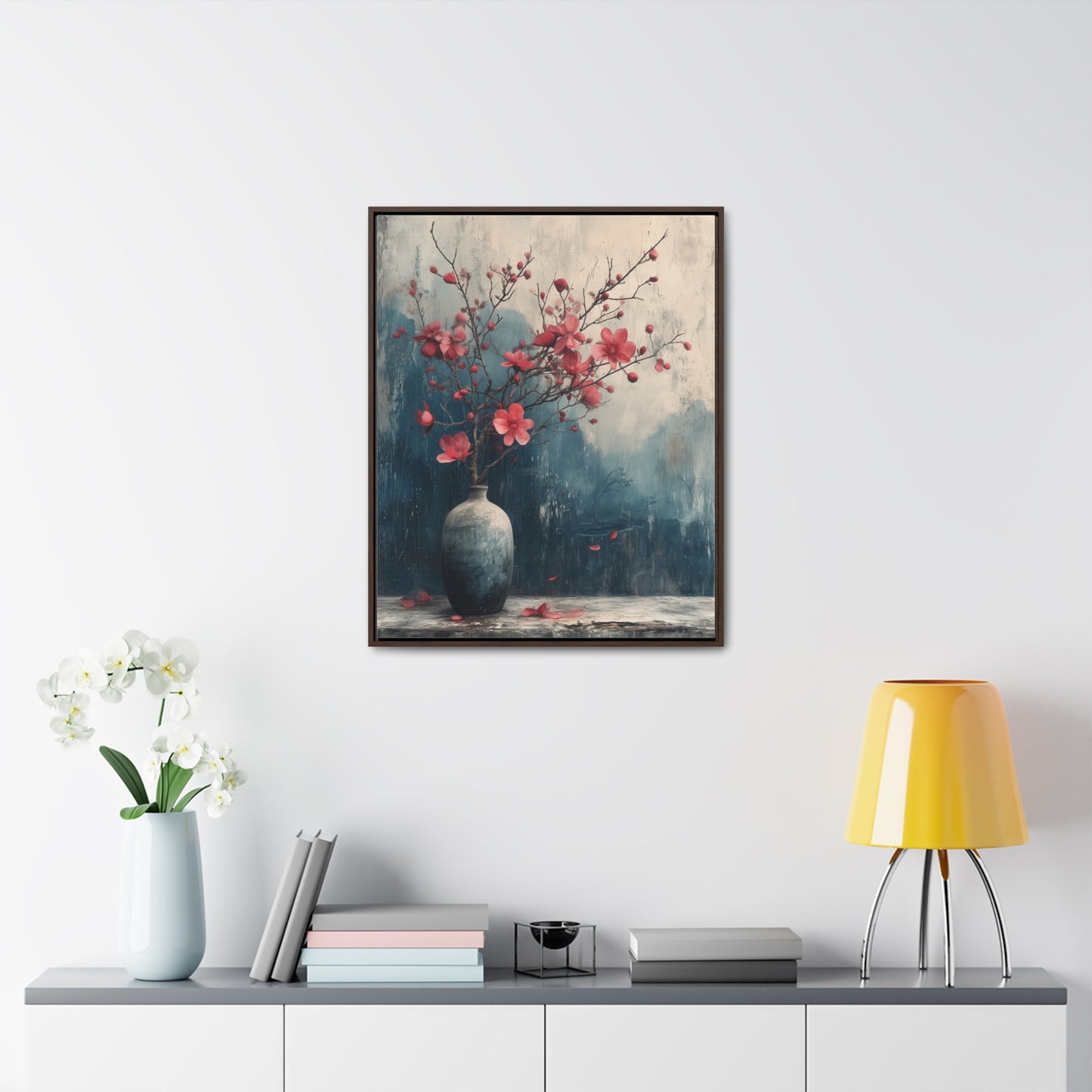 Cherry Grunge - Framed Gallery Canvas Wrap