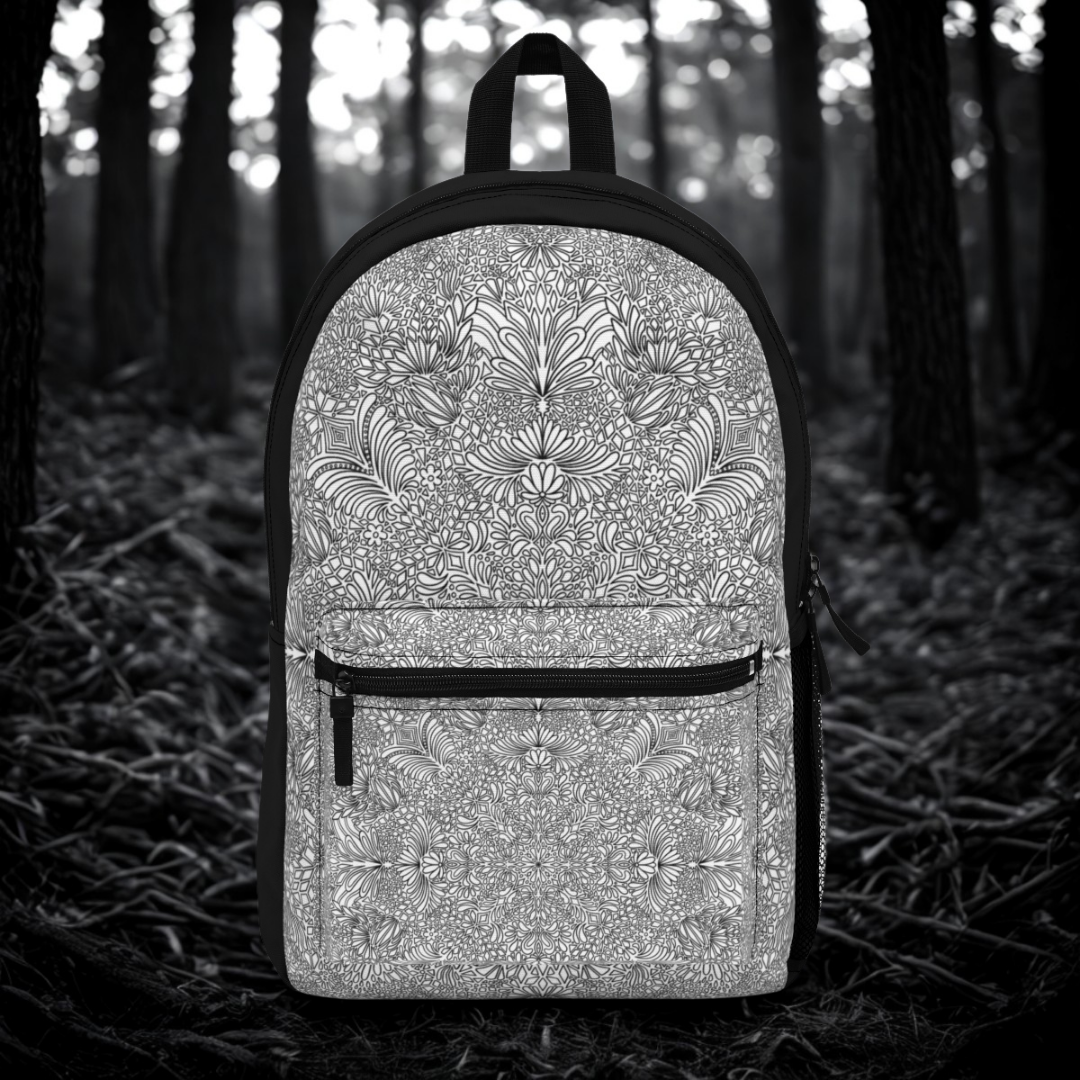 Black and White Doodle Backpack