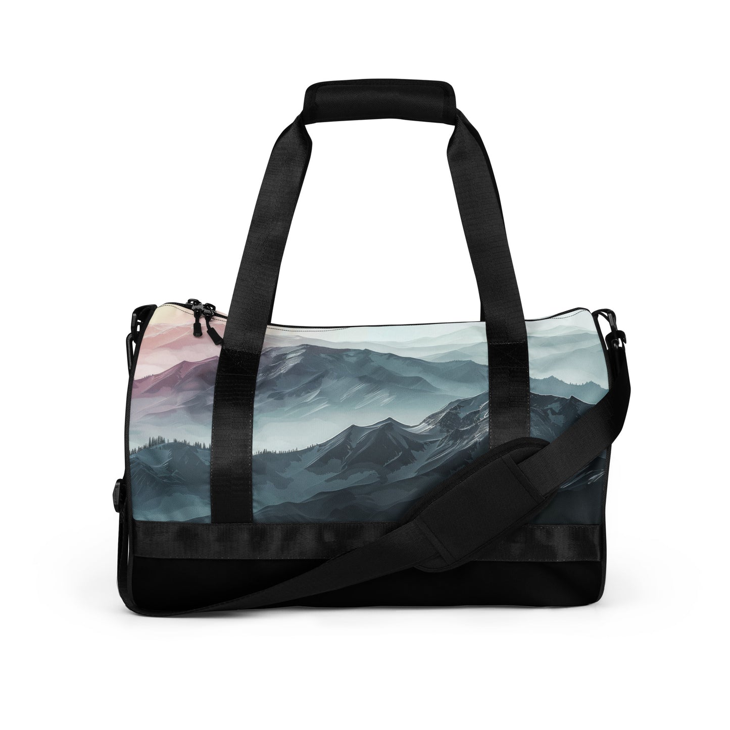 Rainbow Gradient Mountains - Gym Bag