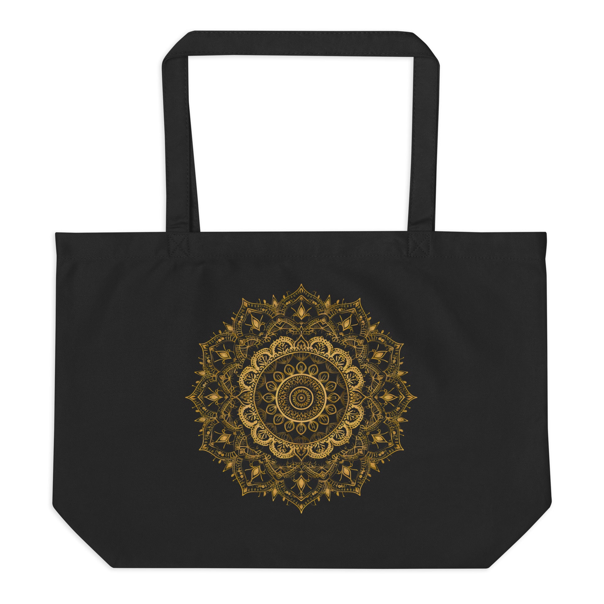 Large Organic Cotton Mandala Tote Bag - Erdau Designs