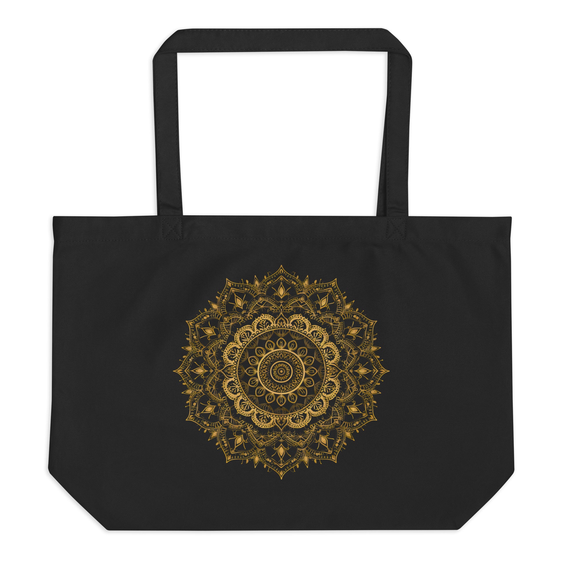 Large Organic Cotton Mandala Tote Bag - Erdau Designs