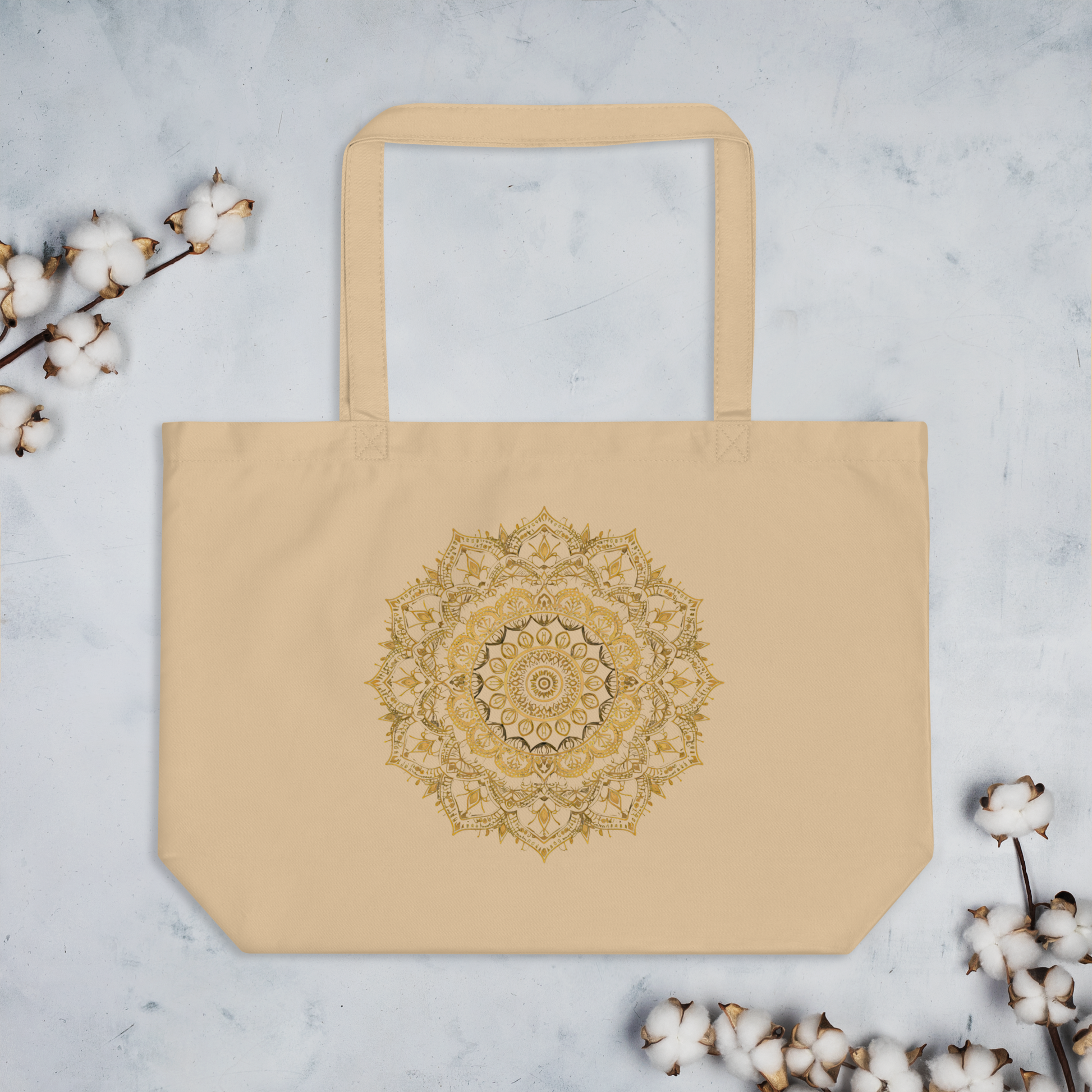 Large organic tote bag - Erdau Designs