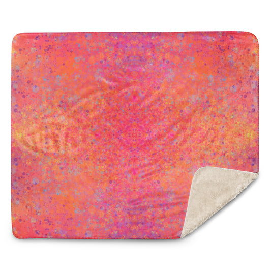 Heartburst Plush Sherpa blanket